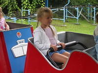 Carrie on the rollercoaster