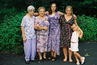 Great Grandma Wolff, Gram, Mom, Paige, Carrie