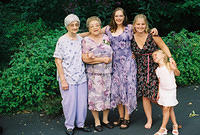 Great Grandma Wolff, Gram, Mom, Paige, Carrie