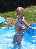 Carrie posing.