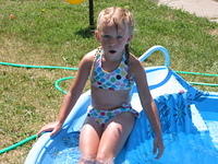 Carrie sliding down.