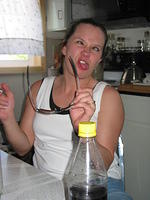 Krissy, being a dork. :P