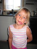 Carrie being a dork.