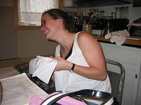 Krissy again, laughing.