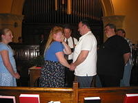 Aunt Dawn couldn't stop laughing during the vows part.