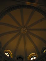 The ceiling of the church.