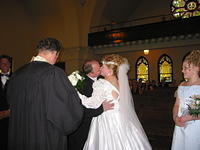 UNCLE Eric and Aunt Dawn, kissing. ;)