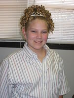 Amber's hair all done.