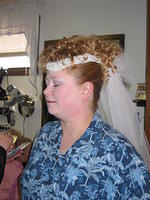 Aunt Dawn's hair is done.