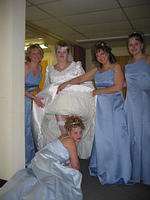 Another picture Aunt Dawn may kill me for.  Cindy, Aunt Dawn, Carol, Paige, and down below, Amber.
