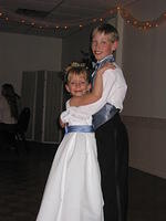 Carrie and Jimmy dancing.