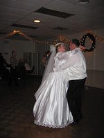 Aunt Dawn and Uncle Eric dancing.