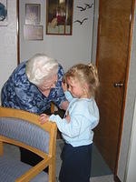 Grandma and Carrie.