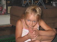 Carrie eating her toes. :P