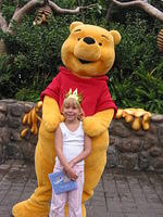 Carrie and Pooh in Critter Country