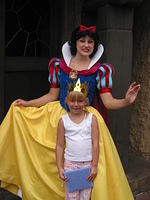 Carrie and Snow White in Fantasyland