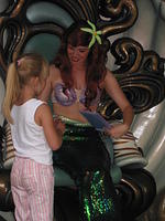 Carrie and Ariel (The Little Mermaid) in Ariel's Grotto