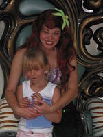 Carrie and Ariel (The Little Mermaid) in Ariel's Grotto