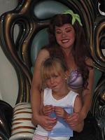 Carrie and Ariel (The Little Mermaid) in Ariel's Grotto