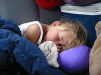 Carrie sleeping.