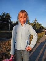 Carrie, at the bus stop again.