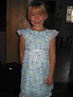 Carrie, headed to church.