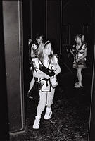 Jorgeann, with Tiffany and Kylie behind her
