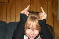 Carrie being silly