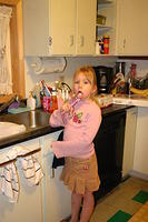 Carrie brushing her.. uh.. tongue.