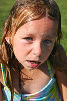 Carrie, all wet. :P