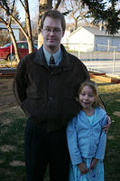 Shawn and Carrie, ready for church