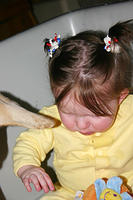 Lily stealing Joleigh's toys