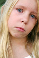 Carrie, upset.