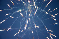 Early evening fireworks