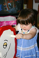 Joleigh on her rocking horse.