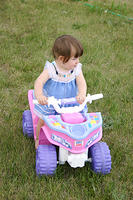Joleigh back on her 4wheeler.