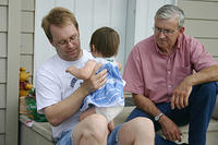 Daddy (Shawn), Joleigh, and Grandpa (Richard)