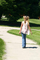 Carrie using her heelys