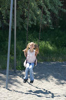 Carrie swinging