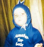 Paige on Halloween.
Monster for sale!
1983?