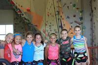 Ginny rock climbing 2